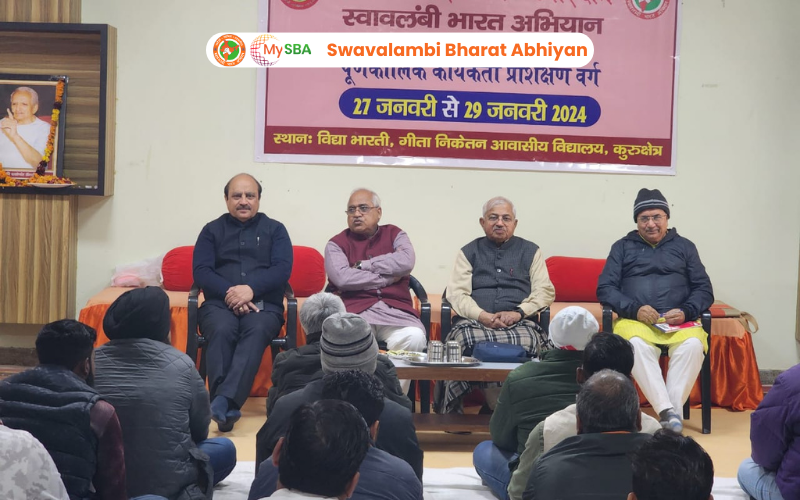 Read more about the article The full-timer class of the North region of Swadeshi Jagran Manch – Swavalambi Bharat Abhiyan